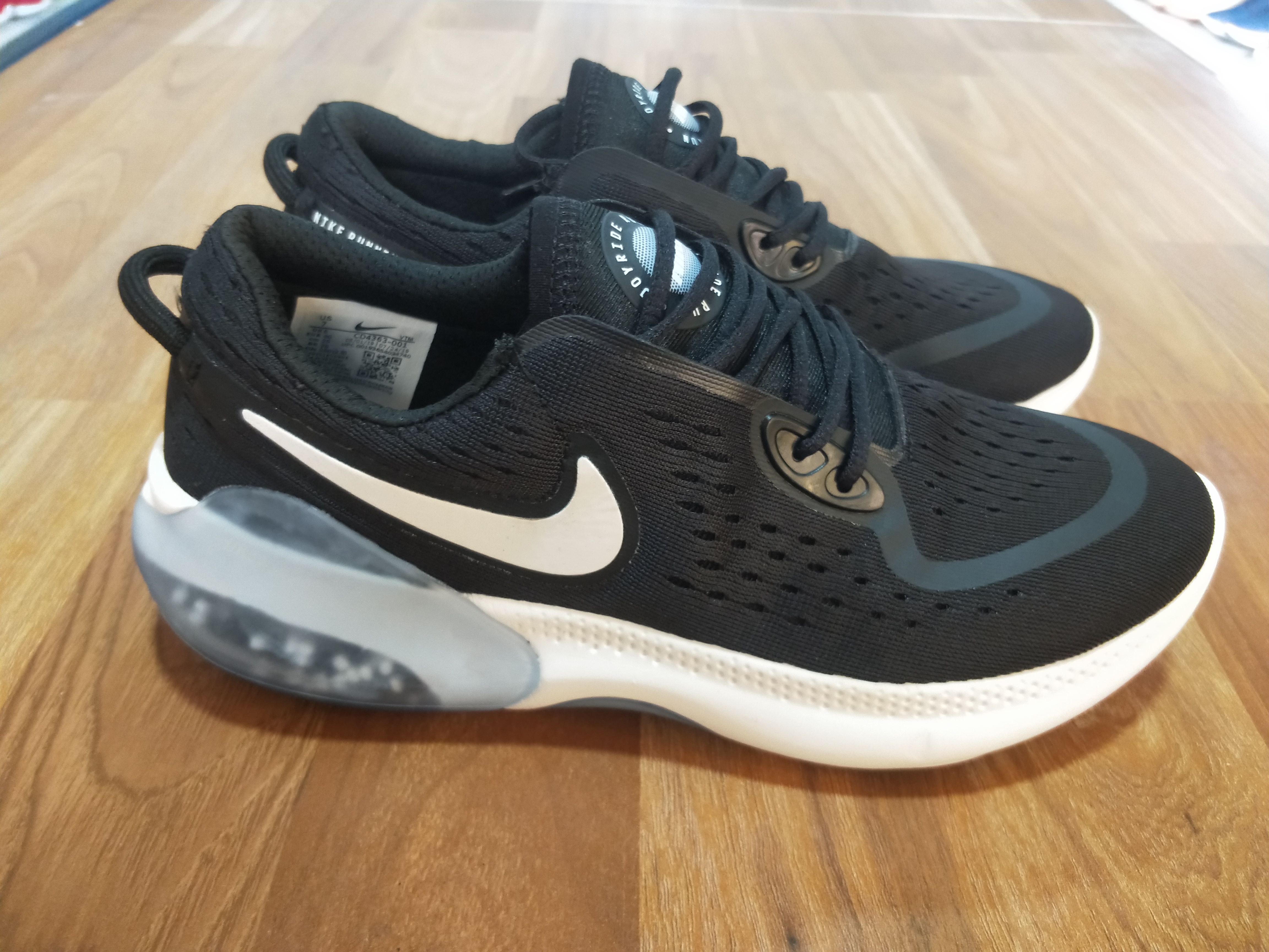 2020 Nike Joyride Run FK Black White Swoosh Running Shoes - Click Image to Close